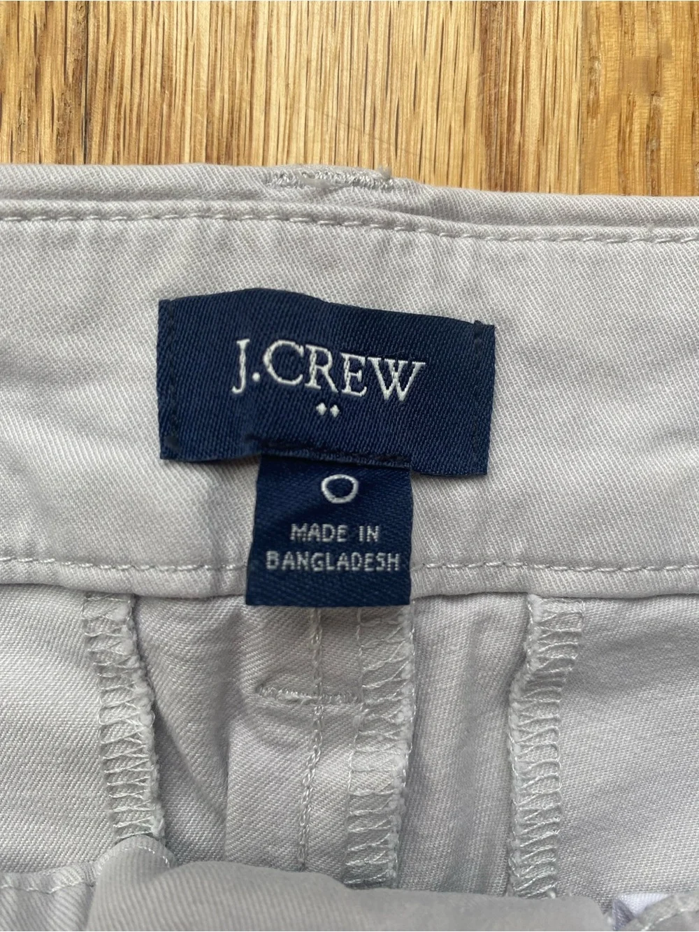 J. Crew Light Gray Chino Bermuda Shorts